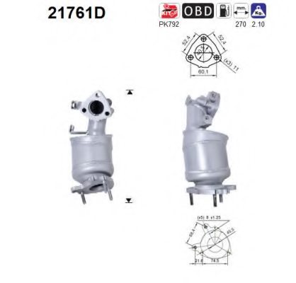 AS 21761D Catalytic Converter
